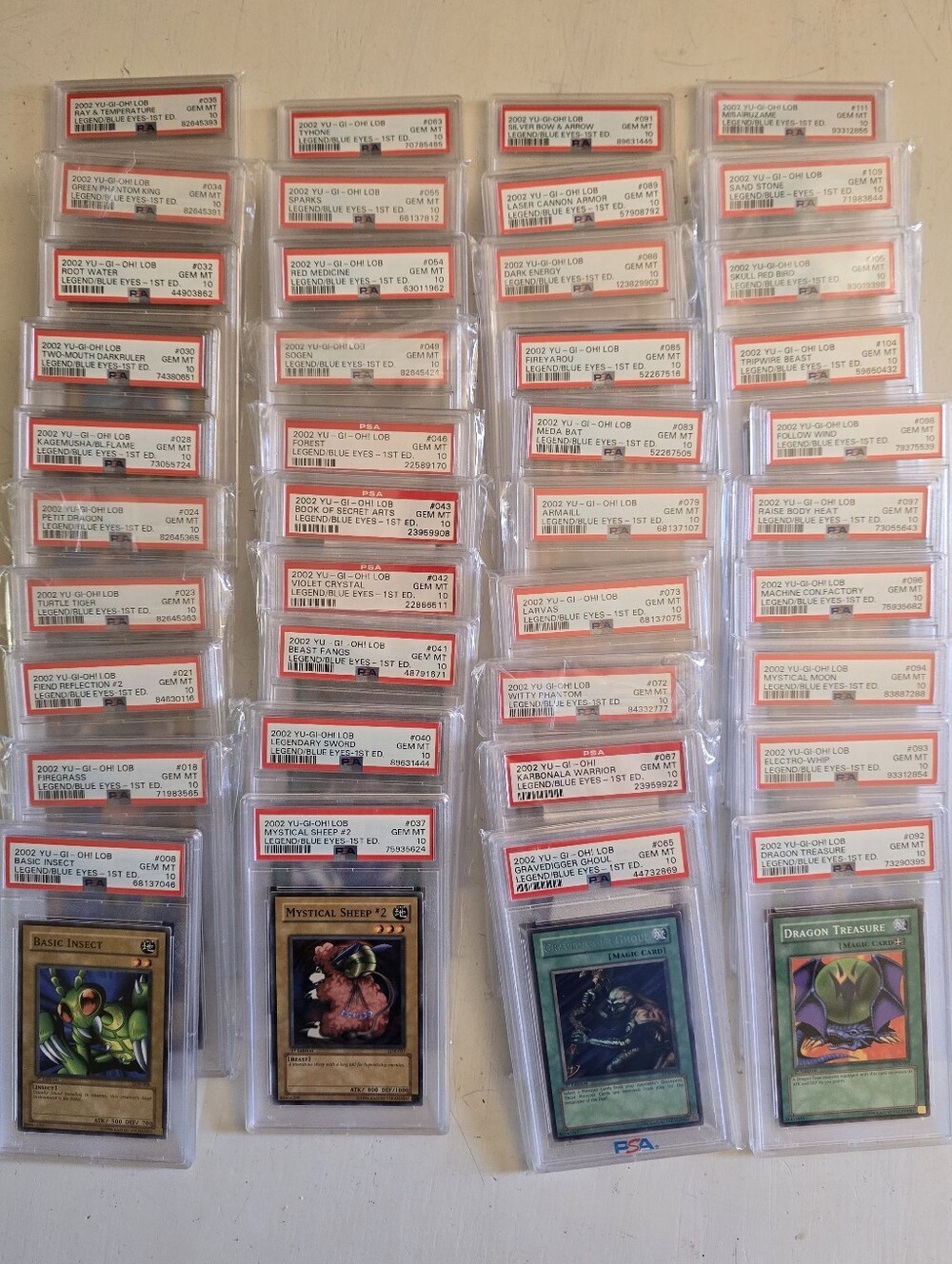 (40) 1st Ed. LOB PSA 10 Slabs